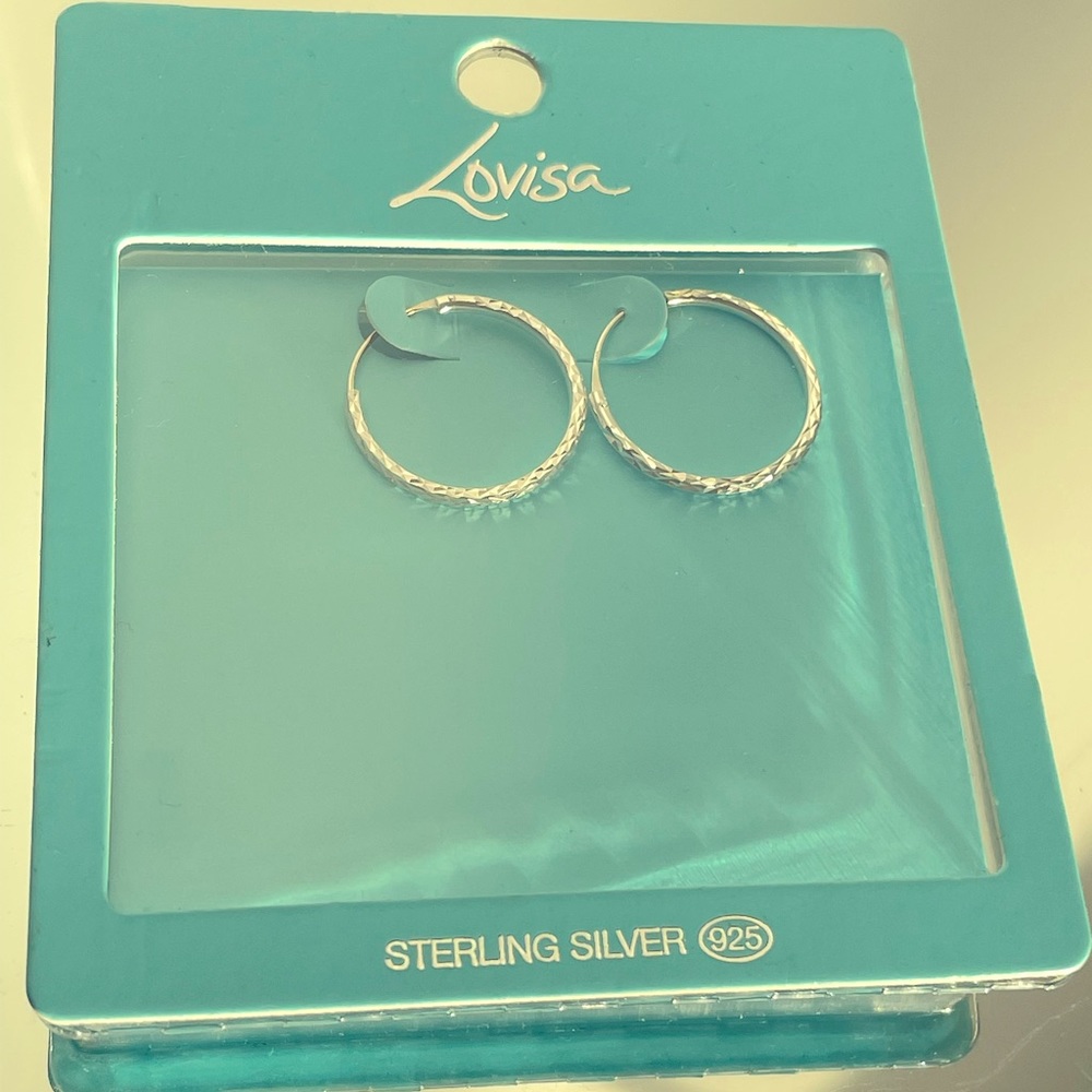 Silver hoops